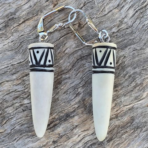 DEER ANTLER EARRINGS, VIKING