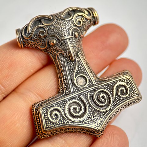 RAVEN THOR HAMER SCANIA, BRONZE, PENDANT