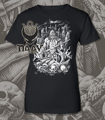 VLAD THE IMPALER, WOMEN'S T-SHIRT B&W