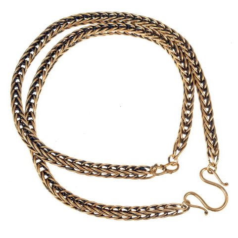 VIKING KNIT, NECKLACE, BRASS 55CM