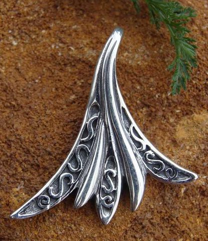 THE SPRIG, PENDANT, MODERN CELTIC ART, AG 925