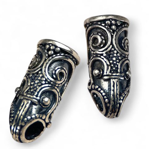 ENDSTÜCK, WIKINGER, ÖDESHÖG, SILBER 925, 1 STÜCK
