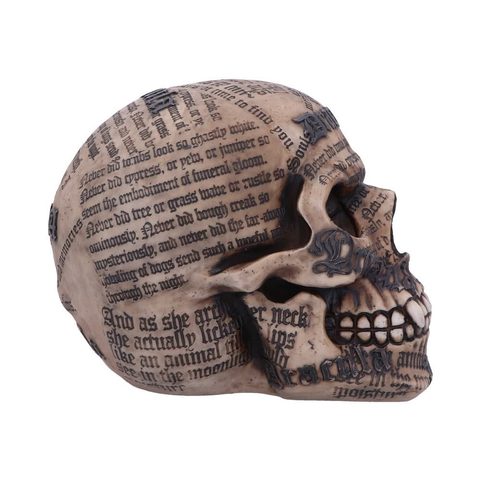 DRACULA'S TALE VAMPIRE NOVEL QUOTE SKULL 18.5 CM