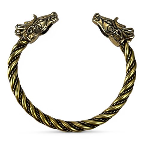 FIANNA, CELTIC DEER, BRACELET, BRASS