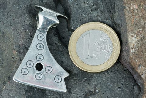 AXE OF PERUN, SILVER SLAVIC TALISMAN, AG 925
