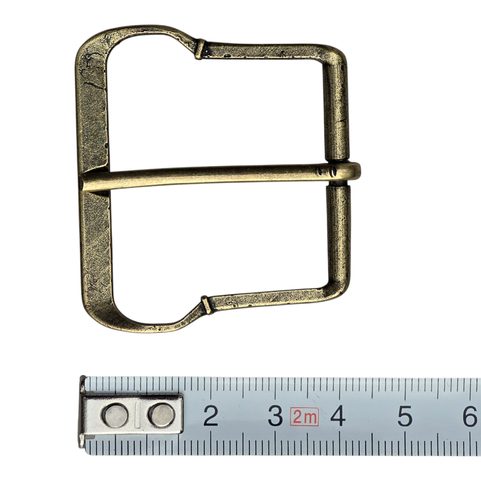 BELT BUCKLE, 15TH CENTURY, BOHEMIA, ZINC, OLD BRASS