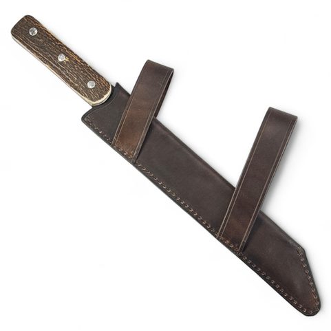 SEAX, GESCHMIEDETER LANGER WIKINGER-MEISSEL, GEWEIH
