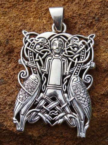WINGED SPIRITS, SILVER PENDANT