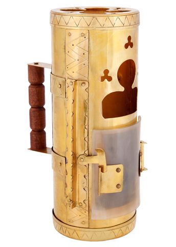 MEDIEVAL LANTERN, BRASS