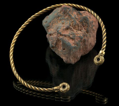 CELTIC CHIEFTAIN TORC, BRONZE TORQUES