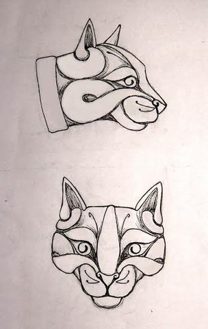 CHAT CELTIQUE, BAGUE EN ARGENT