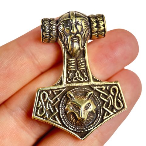HAMMAR, THOR'S HAMMER, BRONZE PENDANT