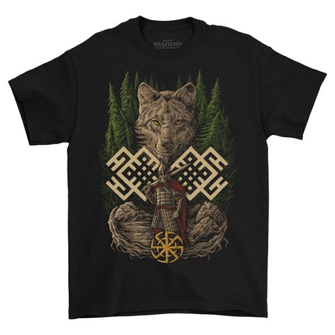 WOLF WARRIOR - T-SHIRT, COLORÉ
