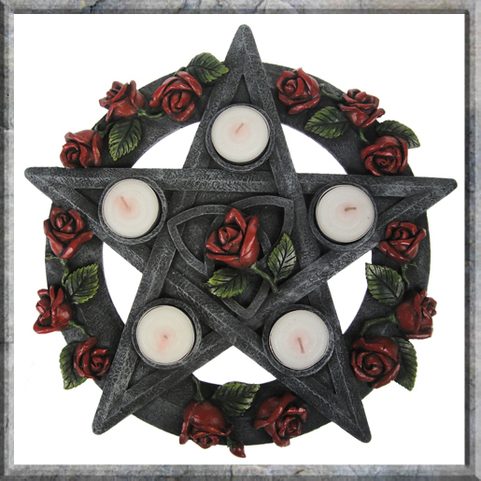 PENTAGRAM ROSE TEALIGHT HOLDER