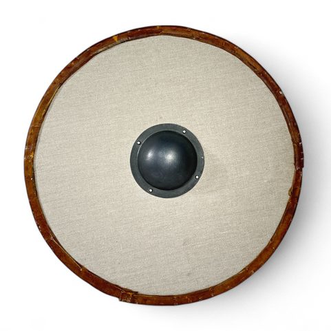 ROUND VIKING SHIELD, PLYWOOD, LINEN, RAWHIDE 70CM