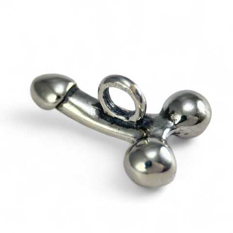 FASCINUS, ROMAN PHALLIC PENDANT, SILVER