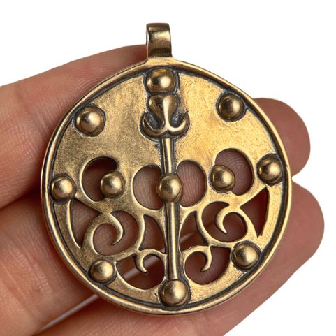 PENDENTIF CELTIQUE EN BRONZE LA TENE DRAGON OU SANGLIER, LOCALITÉ DE SKRYJE, BOHÊME CENTRALE