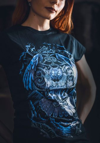HIBOU CELTIQUE - T-SHIRT, FEMMES