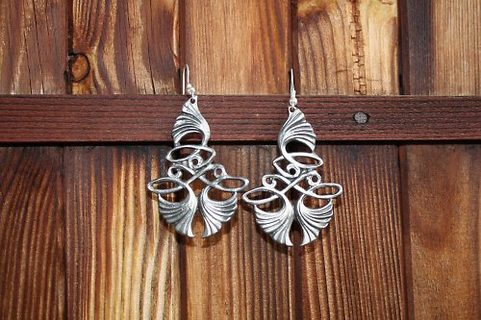 ART NOUVEAU TIN EARRINGS