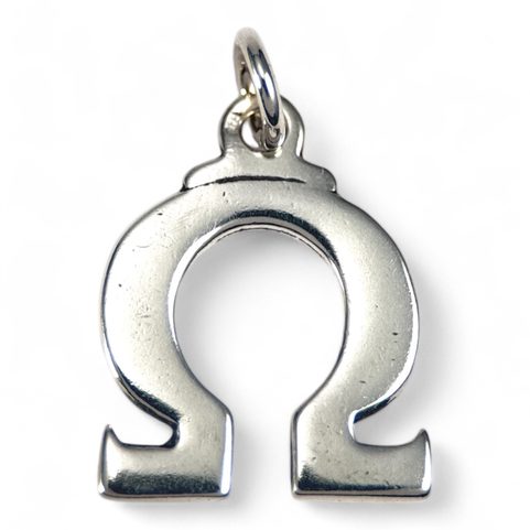 OMEGA, PENDANT, SILVER