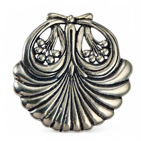 SHELL, PRAGUE ART NOUVEAU, SILVER PENDANT