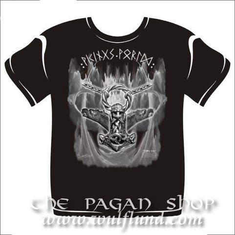 T-SHIRT, THOR HAMMER, VIKING WORLD