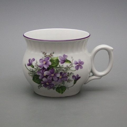 VIOLETS, MUG 0.29 L, CARLSBAD PORCELAIN