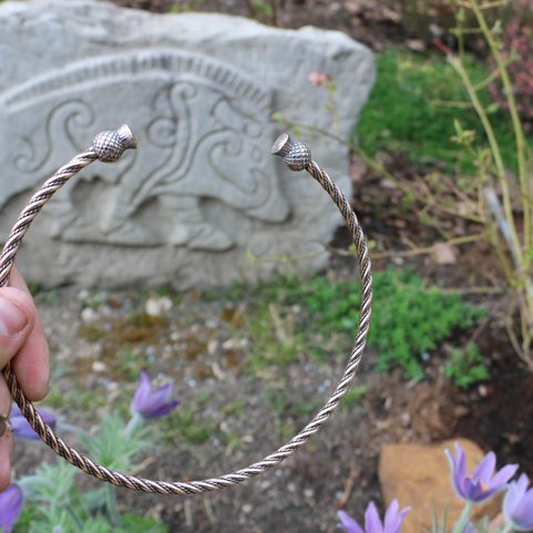 SCOTTISH THISTLE - ALBA, BRONZE TORQUES