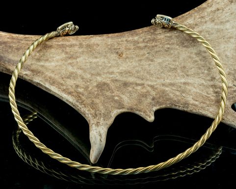 COLLACH, CELTIC BRASS TORQUES, TORC