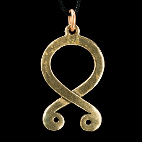 TROLL CROSS, ODAL RUNE, PENDANT, BRONZE