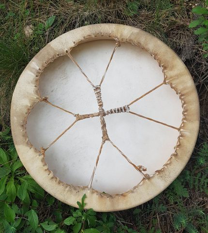 CELTIC WOLF, SHAMANIC FRAME DRUM