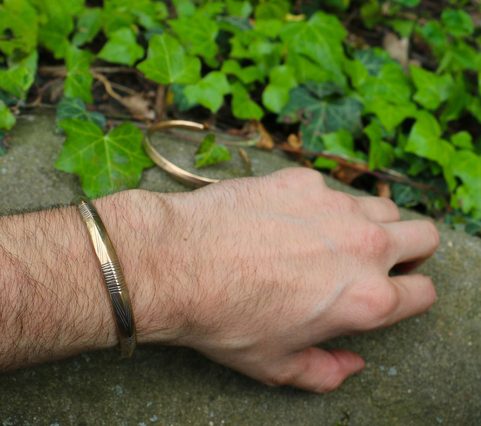 GROOVED BRACELET, BRONZE