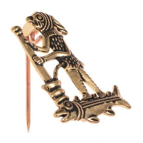 MEDIEVAL PILGRIMAGE BADGE WITH A MONKEY DOCTOR