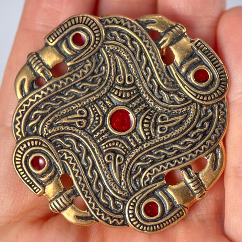 BROCHE OISEAU MÉROVINGIEN, BRONZE