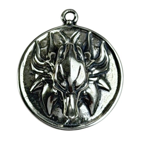 PENDENTIF LOUP SLAVE , ARGENT STERLING