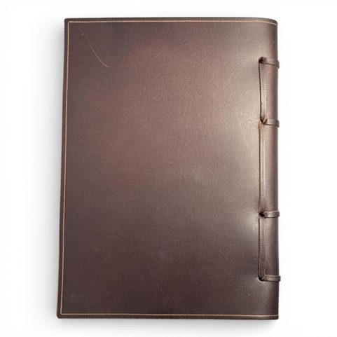 TRILOBITE, CARNET PALÉONTOLOGIQUE EN CUIR, NON LIGNÉ