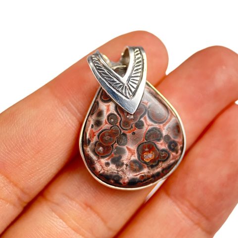 DRAGANA, JASPER, SILVER PENDANT, AG 925/1000