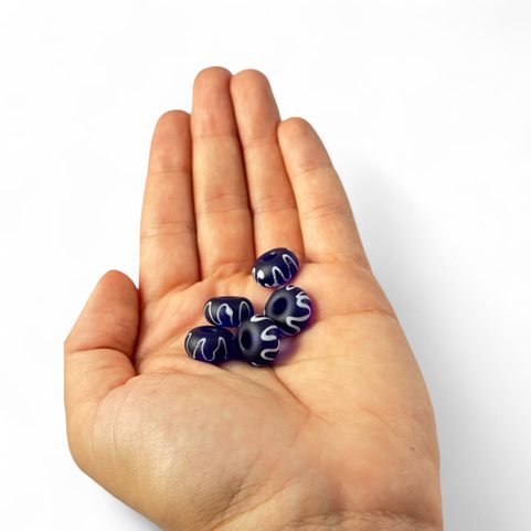 KELTISCHE GLASPERLE, BLAU, REPLIK