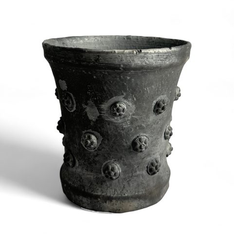 MEDIEVAL GOBLET, SMOKED CERAMICS