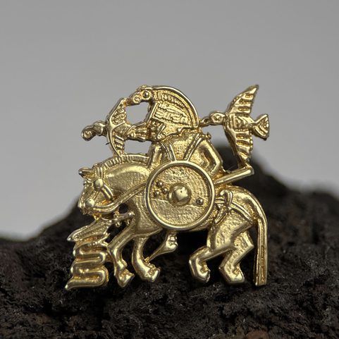 VENDEL, RIVET DE CEINTURE DÉCORATIF, LAITON