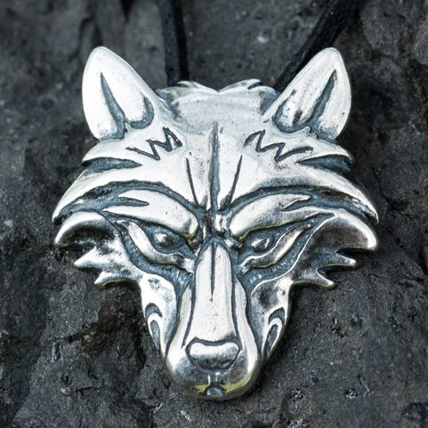 VUK, ARGENT SLAVE LOUP PENDENTIF