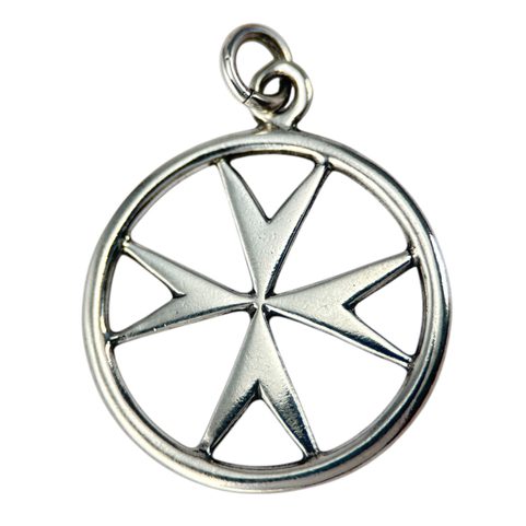 TEMPLAR CROSS, PENDANT, SILVER 925