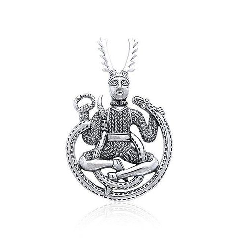 CERNUNNOS, SILVER PENDANT