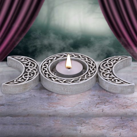 TRIPLE MOON, TEA LIGHT HOLDER 17.5CM