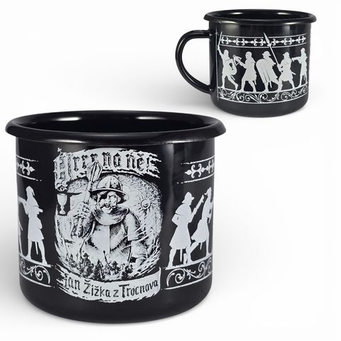 JAN ŽIŽKA, ENAMEL MUG