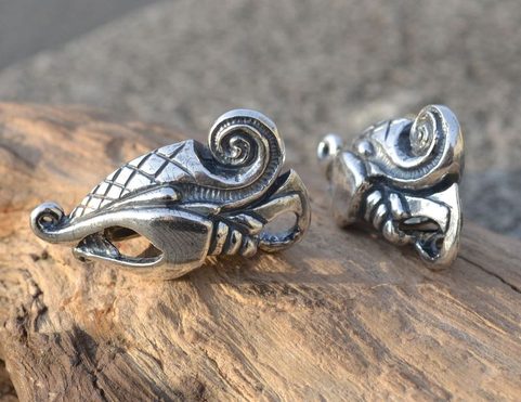 DREKI, PENDENTIF DE STYLE VIKING, ARGENT STERLING