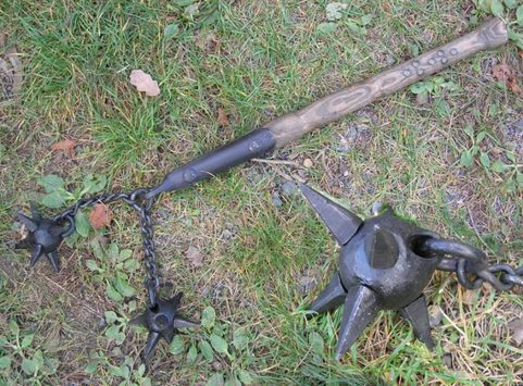 DOUBLE MEDIEVAL SPIKED FLAIL