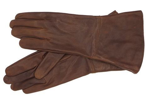 GANTS D'ESCRIME EN CUIR COGNAC