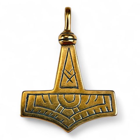 GOTLAND, THOR'S HAMMER, BRONZE AMULET