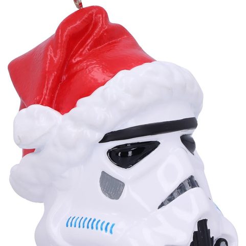 ORNEMENT SUSPENDU STORMTROOPER SANTA HAT 8.3CM